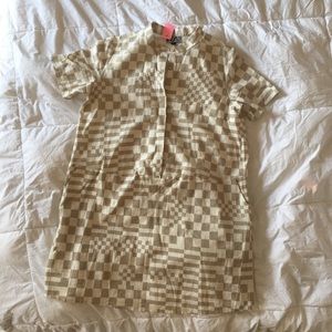 Dusen Dusen Oversized Checkered Tee Dress